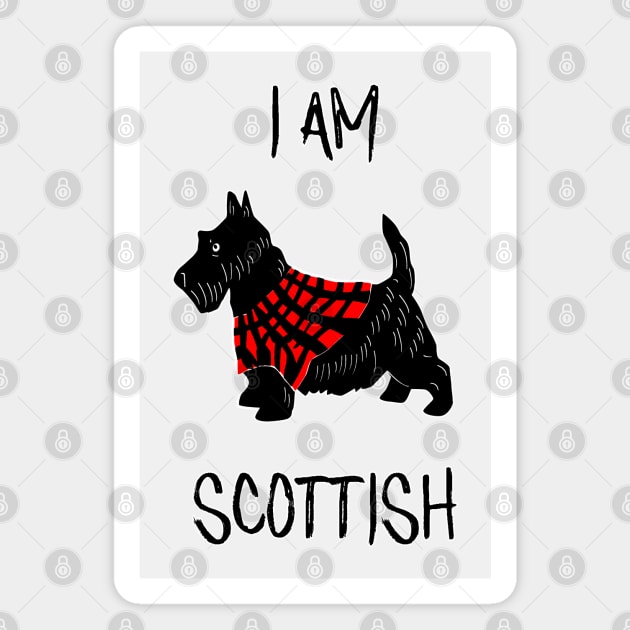 Scottish Terrier Black Magnet by SandraKC